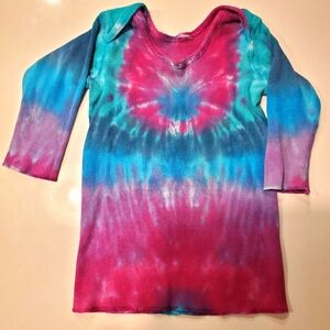 Newborn long sleeved Tie dyed Tee